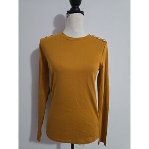 Rafaella Buckthorn Brown Long Sleeve Top Womens Size XS - NWT